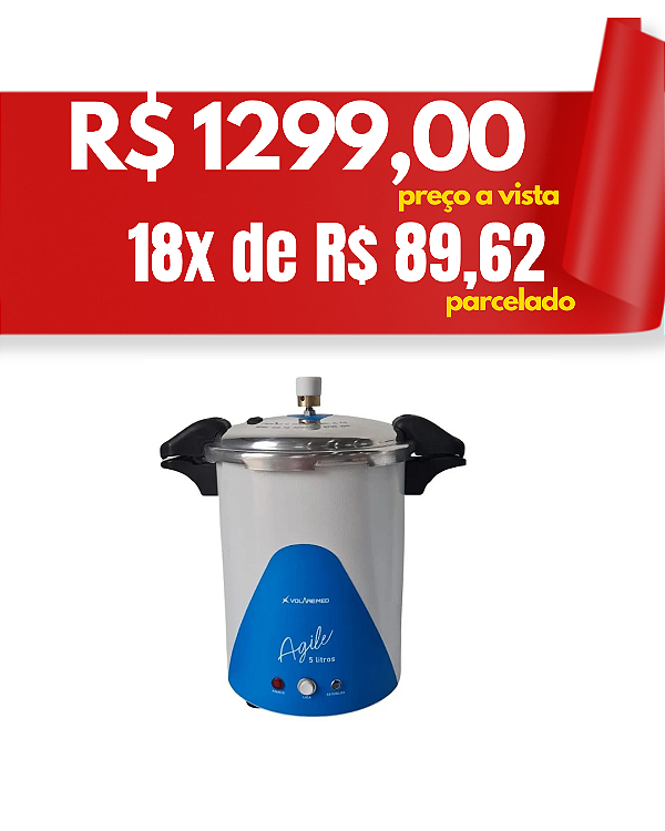 Autoclave agile 5 litros azul - VolareMed