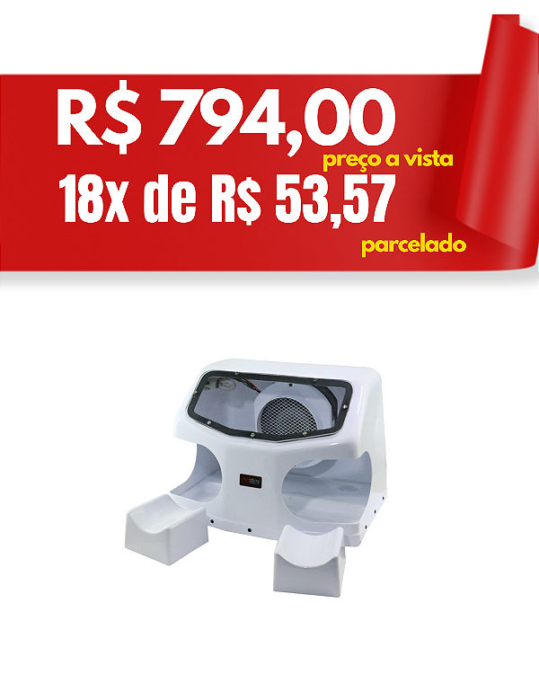 Câmara para desgaste com exaustor e iluminação - Protécni