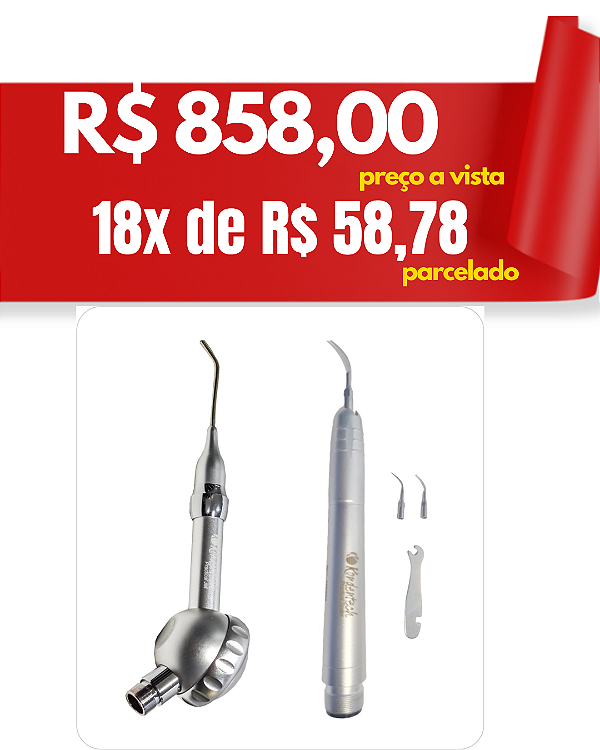 Cavitador scaler practical e jato bicarbonato - Kondentech