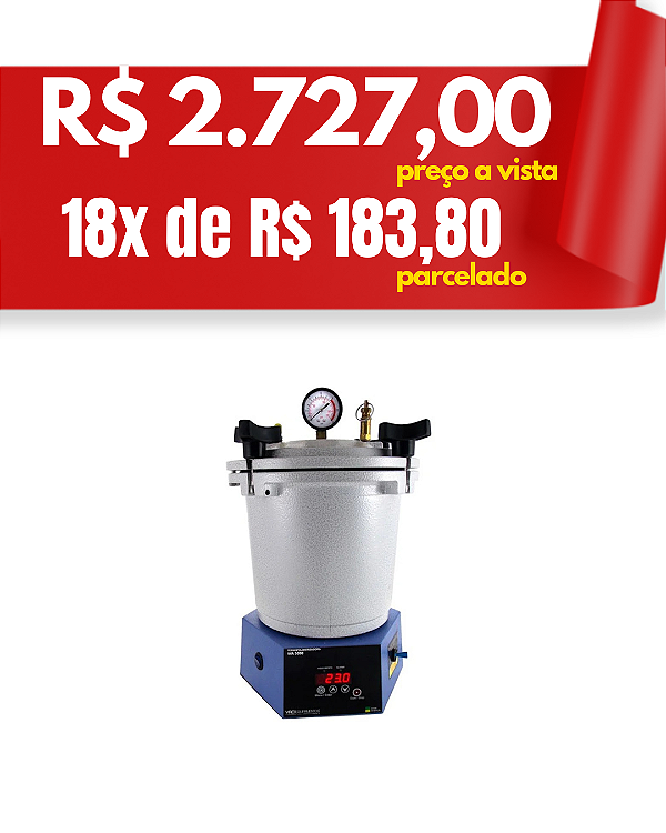 Panela elétrica polimerizadora nº 2 digital 3 patamares - Vrc