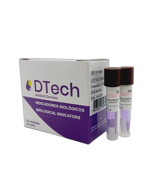 Teste indicador biológico com 10 - D Tech