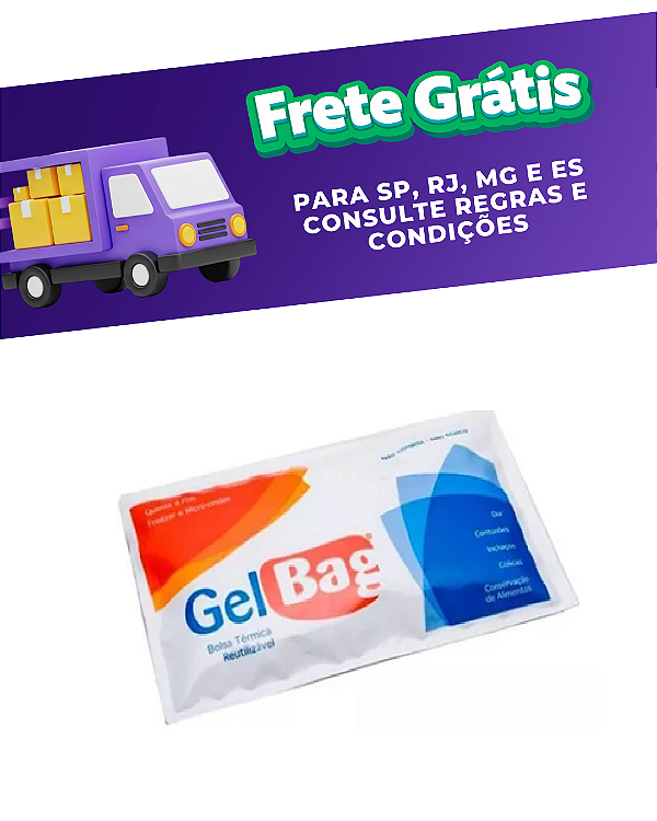 Bolsa térmica de gel quente e fria 450g Gelbag - Carbogel