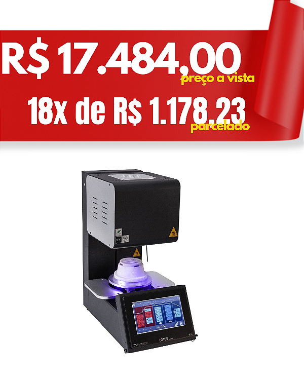 Forno para Cerâmica Lotus Ceram com bomba de vácuo - VRC