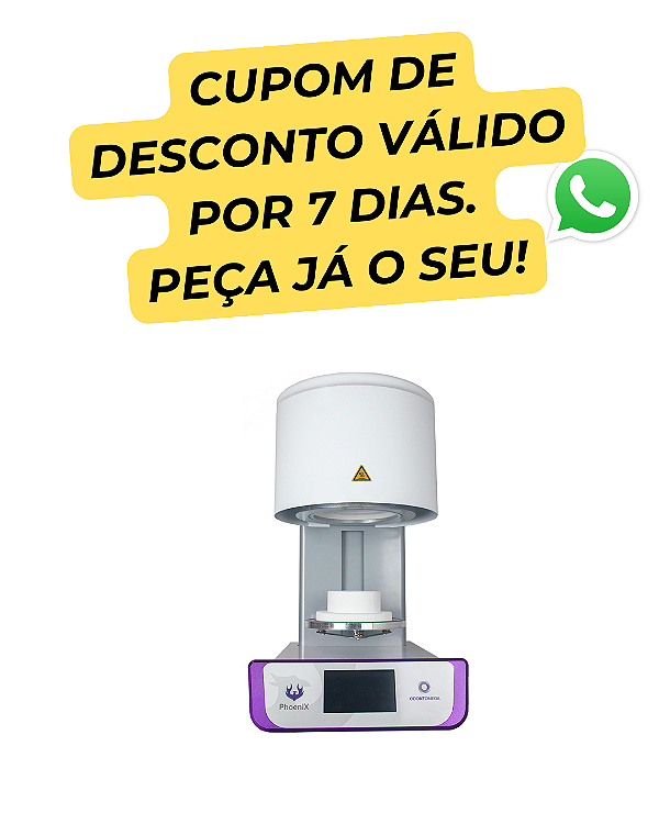 Forno para Cerâmica Phoenix com Bomba de Vácuo - OdontoMega