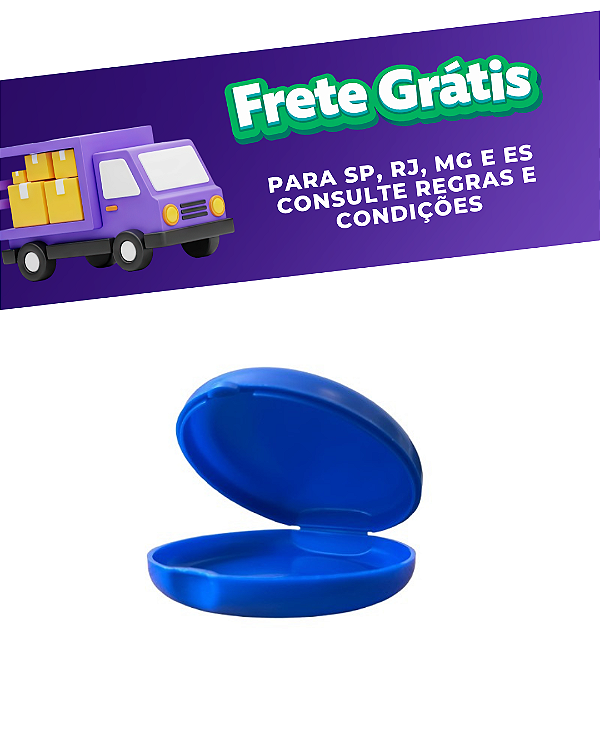 Estojo redondo p/ removedor de alinhador c/ aroma 10 unid. - Nova OGP