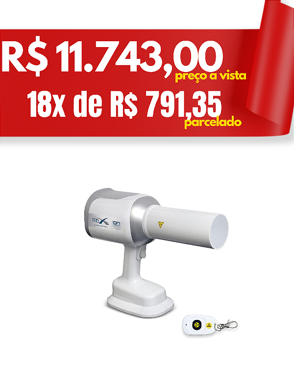 Aparelho RAIO-X odontológico ÍON PORTÁTIL PLUS - PRÓ X