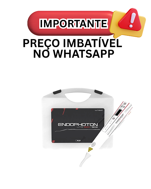 Laser Endophoton Lite 660 e 808 KLD Fototerapia LED e Laser Portátil - KLD