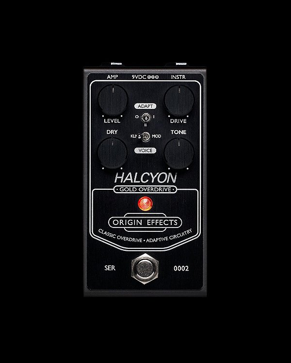 Origin Effects Halcyon Gold Overdrive (black edition) - Produto Usado
