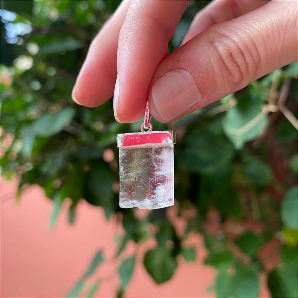 Pingente Calcita Ótica em Prata 925