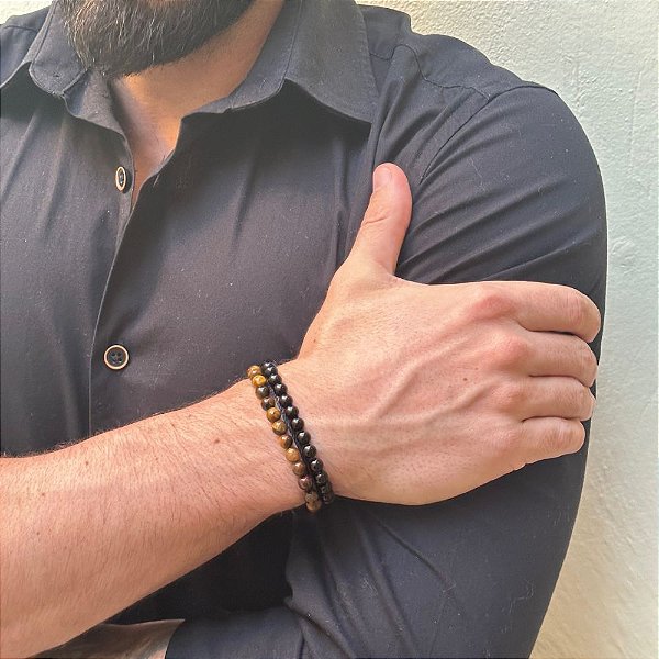 Kit de Pulseiras Força e Proteção Natural