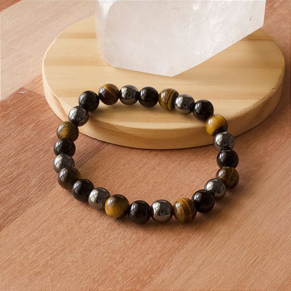 Pulseira de Pedra Natural Proteção Máxima