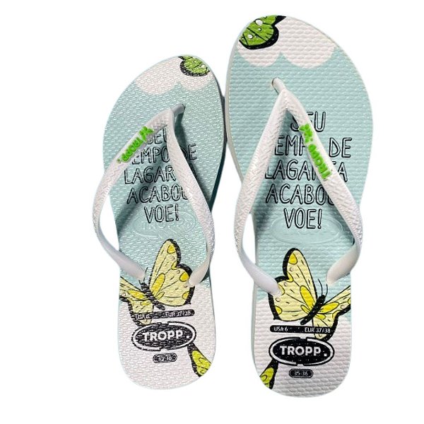 Chinelo TROPP estampado BORBOLETAS