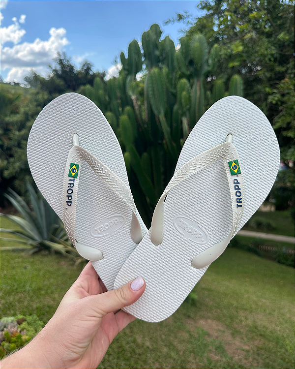 Chinelo TROPP tradicional BRANCO