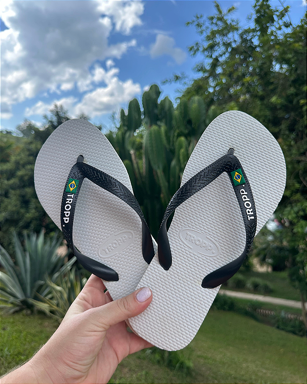 Chinelo TROPP tradicional BRANCO