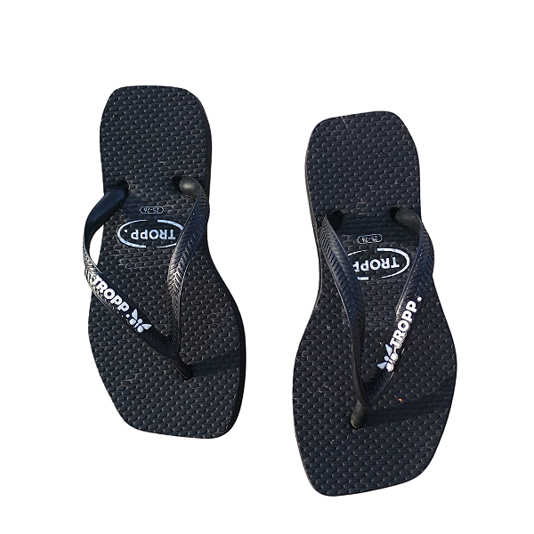 Chinelo TROPP infantil square PRETO