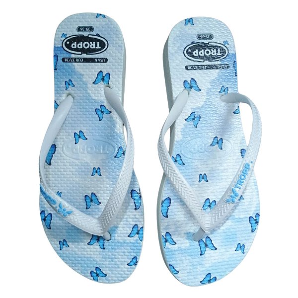 Chinelo TROPP estampado BORBOLETAS