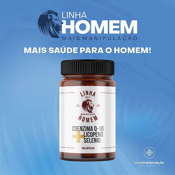 Coenzima Q-10 + Licopeno + Selenio Linha Homem