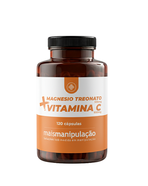 Magnesio Treonato + Vitamina C Suplemento 120 Caps