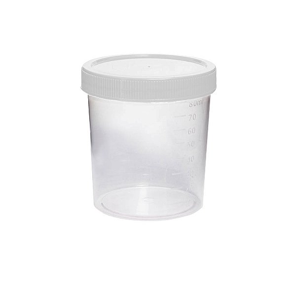 Coletor Universal Não estéril Transparente 50mL 100 un