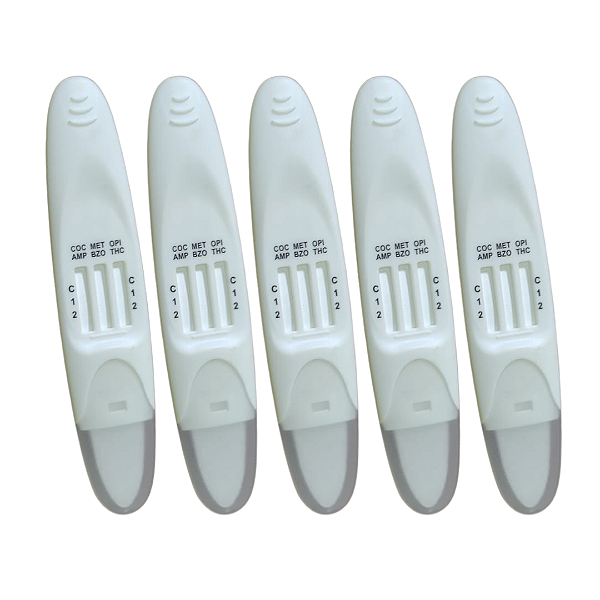 Teste Multi 6 Drogas Amp + Bzo + Coc + Met + Opi + Thc (Saliva) - 5 Unid