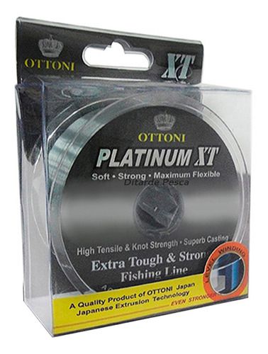 Linha Monofilamento Platinum XT 0,45mm 200m - Ottoni