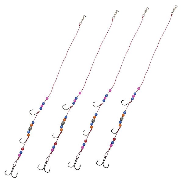 04 Chicotes Multifilamento Para Pesca De Tilápia Na Batida - Bravos