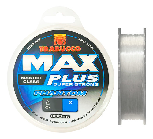 Linha Max Plus Phantom 0,25mm 300m - Trabucco