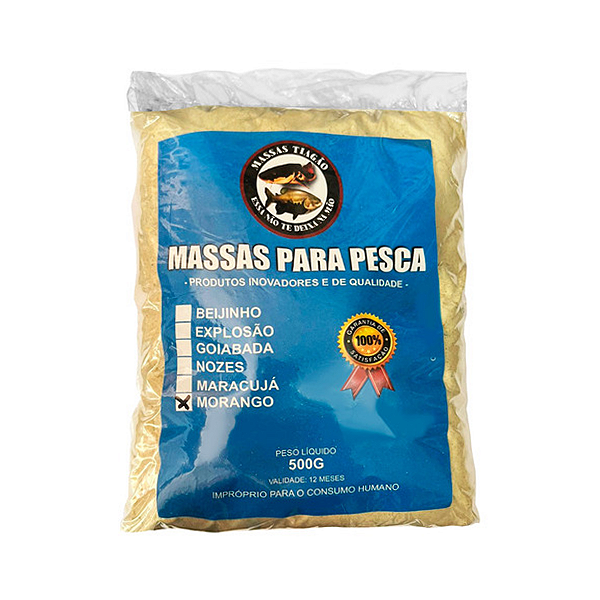 Massa Morango 500g - Massas Tiagão