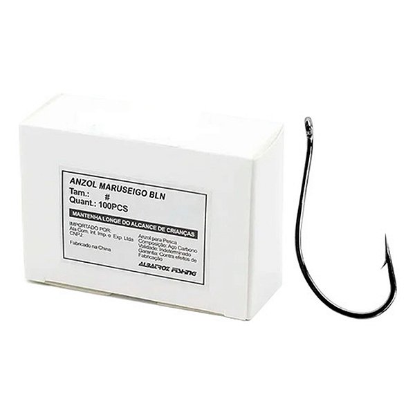 Anzol Albatroz Fishing Maruseigo Black- 100 Peças Vários Tamanhos Pesca