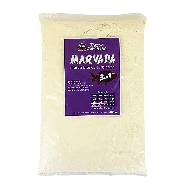 Massa Marvada Turbinada Branca 3 em 1 400g - Massa Japonesa