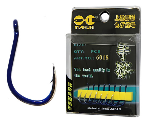 Anzol Pesca Iseama 6018 Azul Com Fisga Maruri Escolha Medida