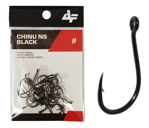 Anzol Para Pesca Chinu Black Nickel Fisga Varios Tamanhos