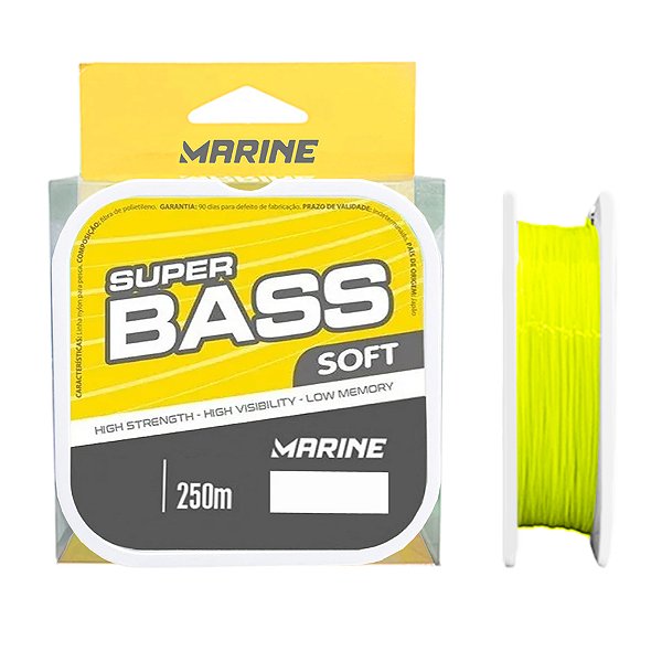 Linha Monofilamento Soft Super Bass 250m - Marine Sports