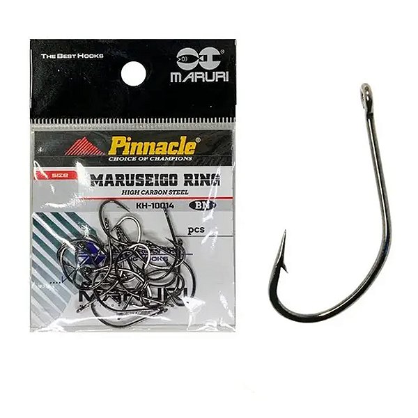 Anzol Pinnacle Maruseigo Ring Black Nickel 10 - 50 Unidades  - Maruri