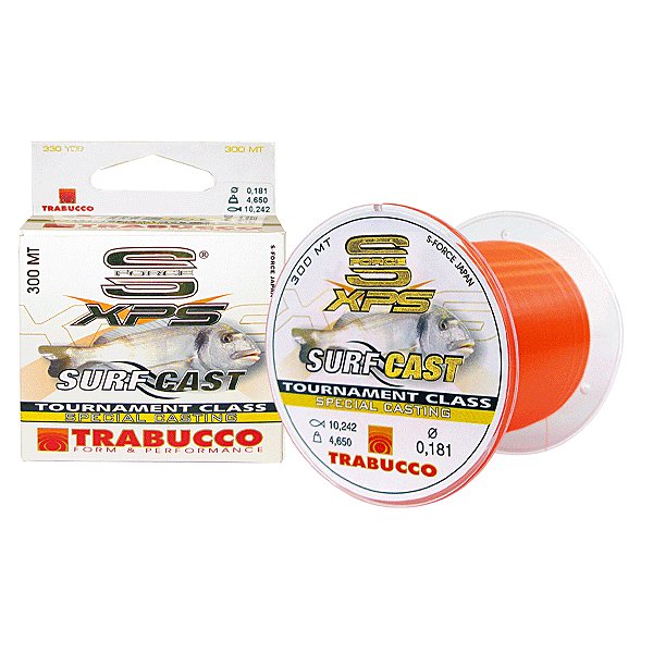 Linha Monofilamento Xps Surf Cast Laranja - Trabucco