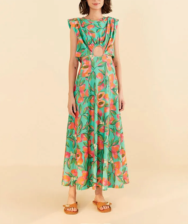 Vestido Midi Patch Papaya FARM
