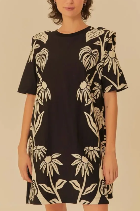Vestido Midi Tropical Surreal FARM