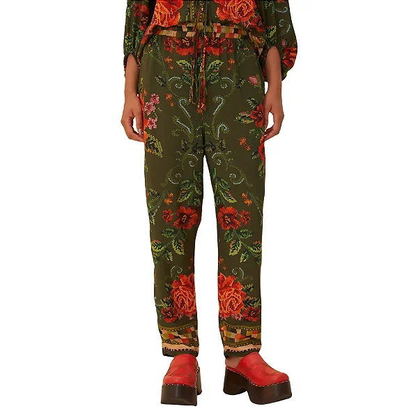 Calça Flor Realeza FARM