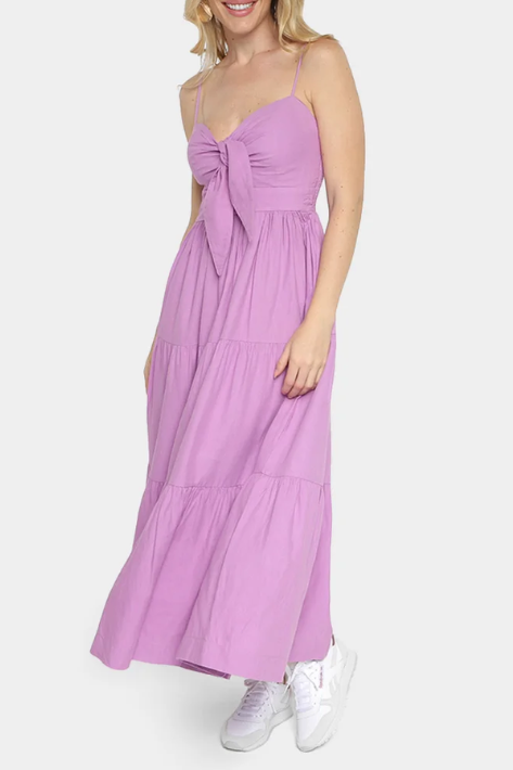 Vestido Marias Laço Lilás Azaleia FARM