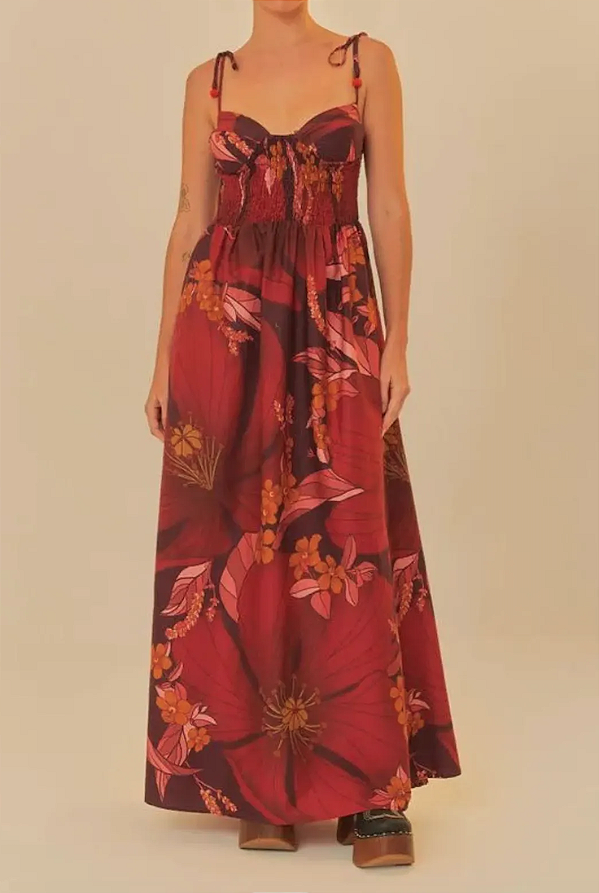 Vestido Cropped Floral Pietra FARM