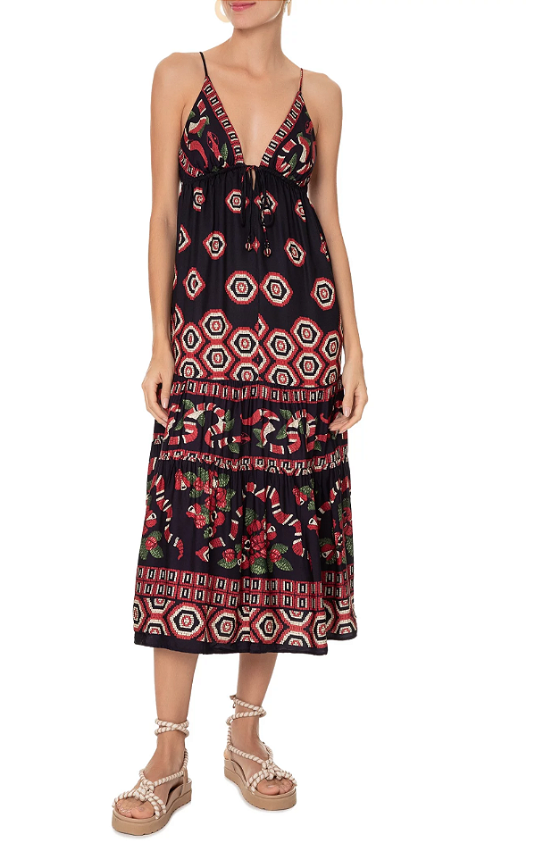 Vestido Cropped Guaraná Coral FARM