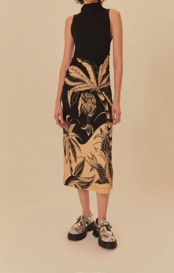 Vestido Midi Floresta Praiana FARM