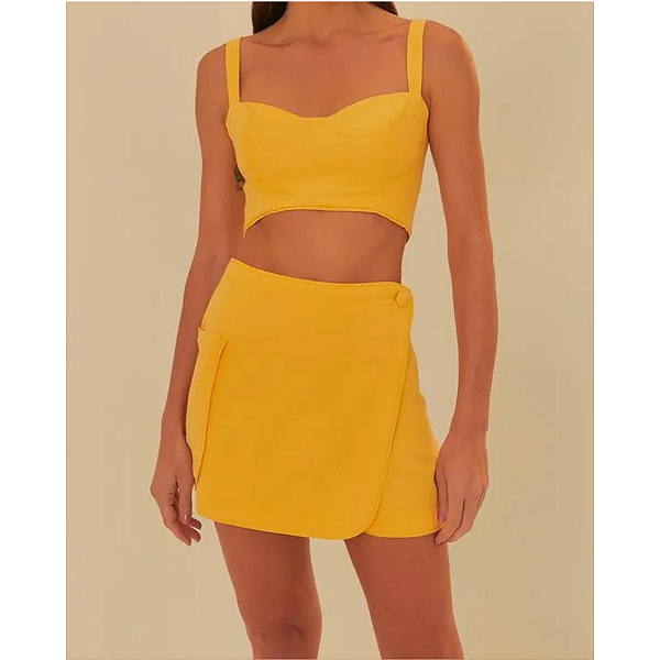 Short Saia Bolso Detalhe FARM