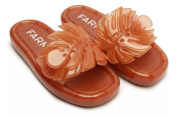 Sandália Jelly Slide Marrom - FARM