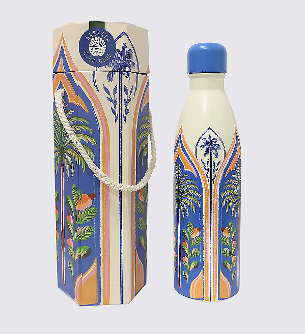 Garrafa Térmica Farm Glub Glub 750ml – Estampa Amazônia Ribeirinha FARM