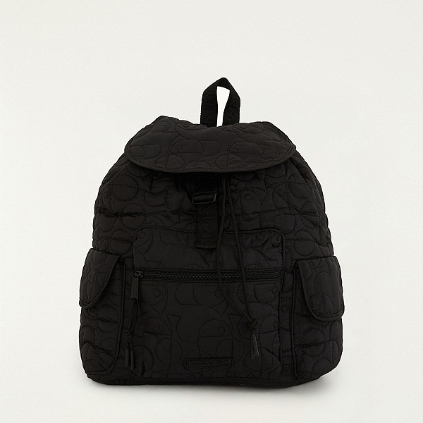 Bolsa Farm Pipoca Puffer (Mochila) – Cor Preto Escuro FARM