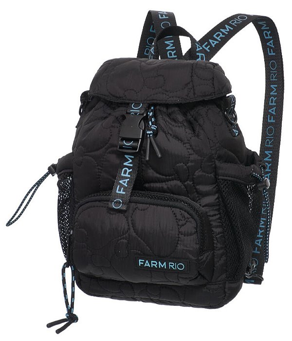 Bolsa Farm Pipoquinha Puffer (Mochila) – Cor Preta FARM
