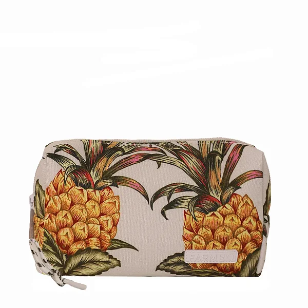 Necessaire Farm Ora Bolas P – Estampa Suco de Abacaxi FARM