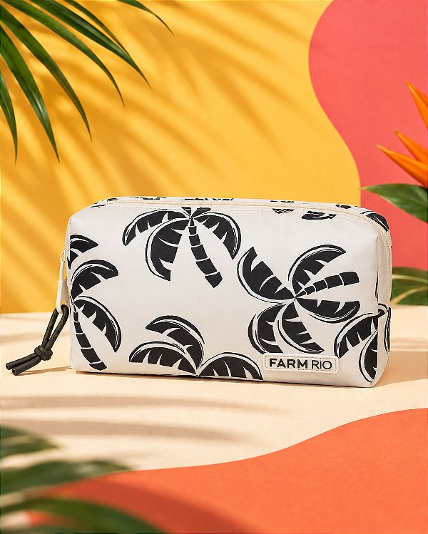 Necessaire Farm Ora Bolas P – Estampa Coqueirada FARM
