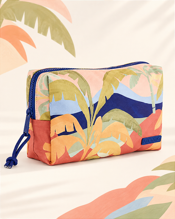 Necessaire Farm Ora Bolas G – Estampa Brasil De Cor FARM
